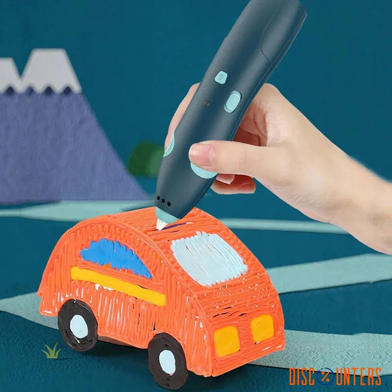 3D Pen for 3D Printing, Drawing Pen, USB 3D pen plus with safe filament, Creative Learning for Children Kids as Toys, DIY Arts & Crafts Boy Girls