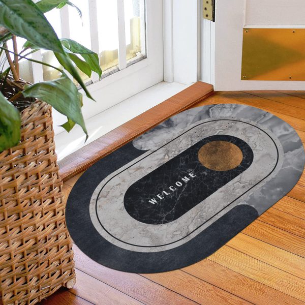 Moderen Non-Slip Round Bath Mats (random colour)